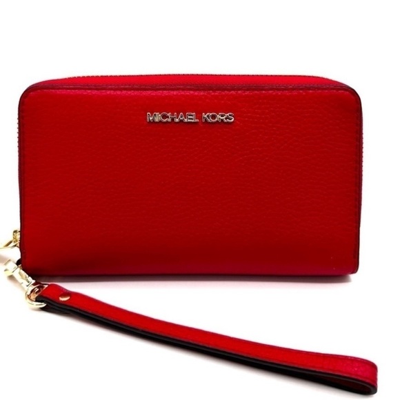 Michael Kors JST LG Flat MF Phone Case Wallet
NWT
Red/Gold - Picture 4 of 8